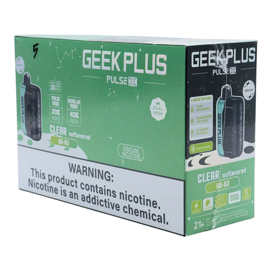 GEEK PLUS PULSE-X CLEAR UNFLAVORED (SA-03) 5% 40K