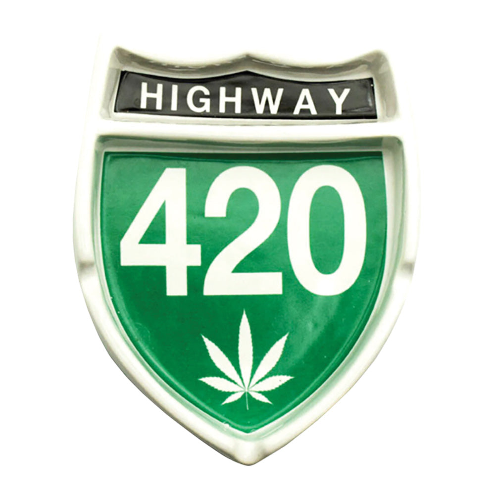 Highway 420 Ceramic Ashtray | 4.25" x 5.25"