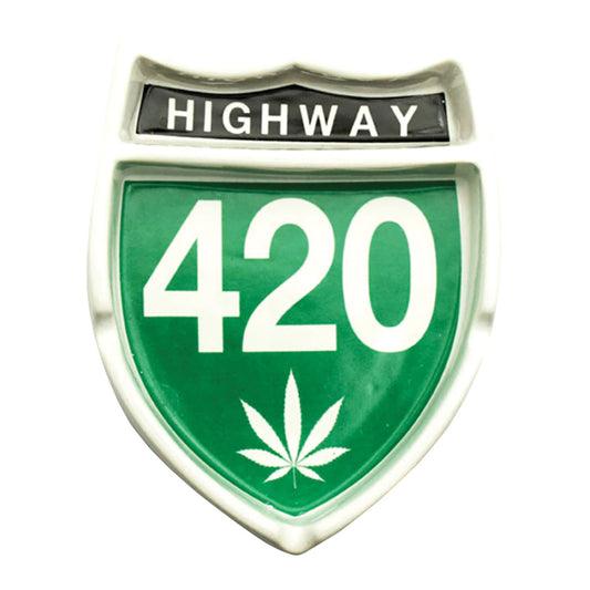 Highway 420 Ceramic Ashtray | 4.25" x 5.25"