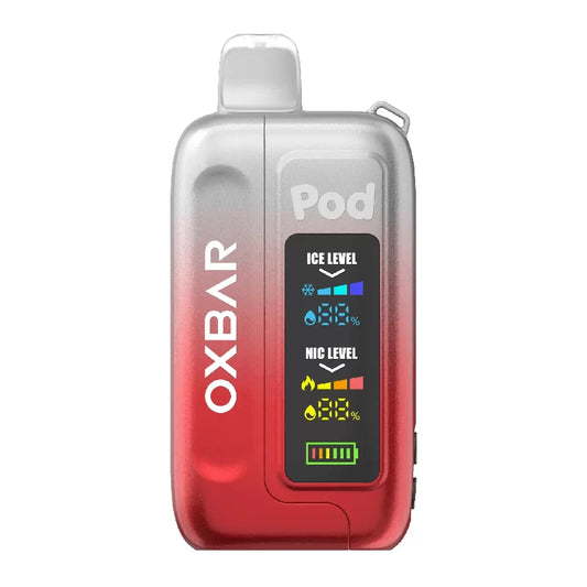 POD JUICE OXBAR ICE-NIC CONTROL  35000PF CLEAR RUBY RED (LEO II)