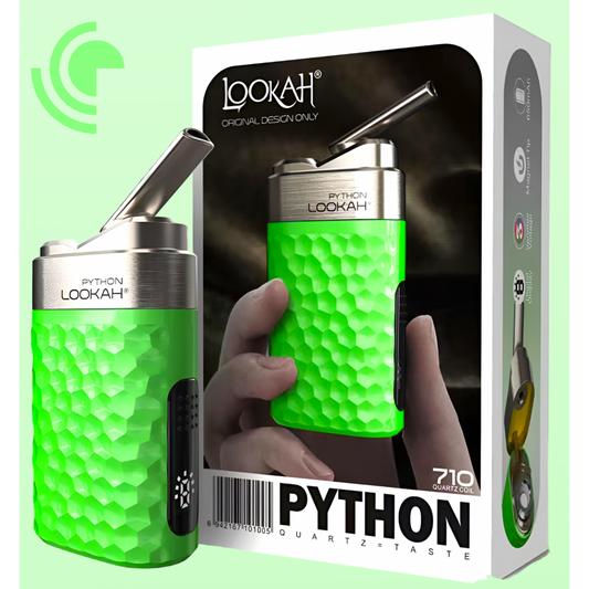 Lookah Python 650mAh Variable Voltage Vaporizer Kit With 710 Quartz Coil & Digital Display Screen