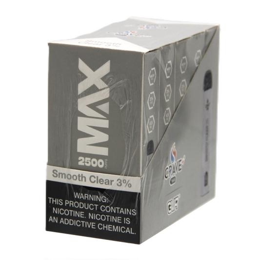 CRAVE PLUS MAX  2500PF 3% SMOOTH CLEAR UNFLAVORED