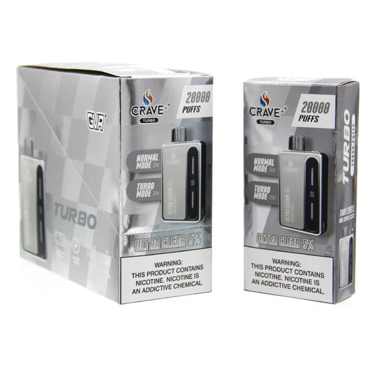 CRAVE TURBO ULTRA CLEAR 5% 20000 Puffs