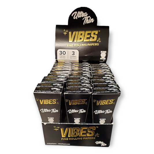 Vibes Ultra Thin Cones  King Size 2pks