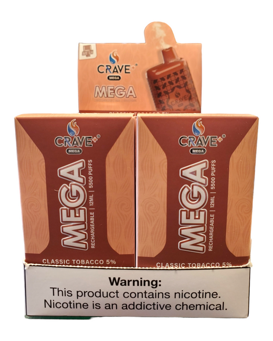 Crave Mega Classic Tobacco 5%