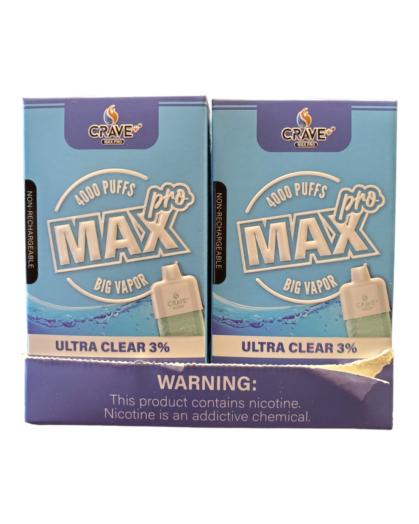 Crave Max Pro Ultra Clear Big Vapor 4000 Puffs