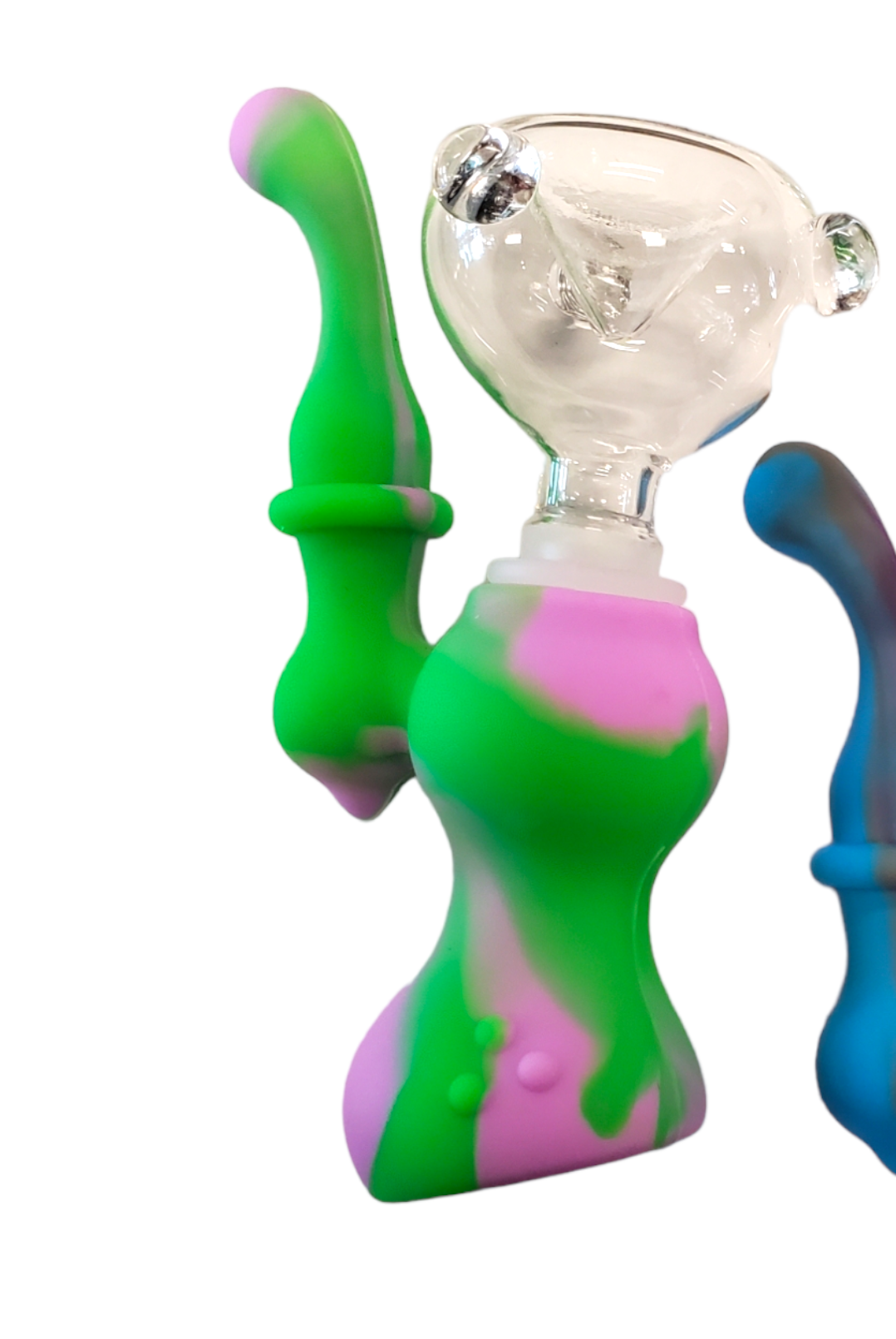 4.75" Silicone Bubbler Water Pipe - with 14M Bowl