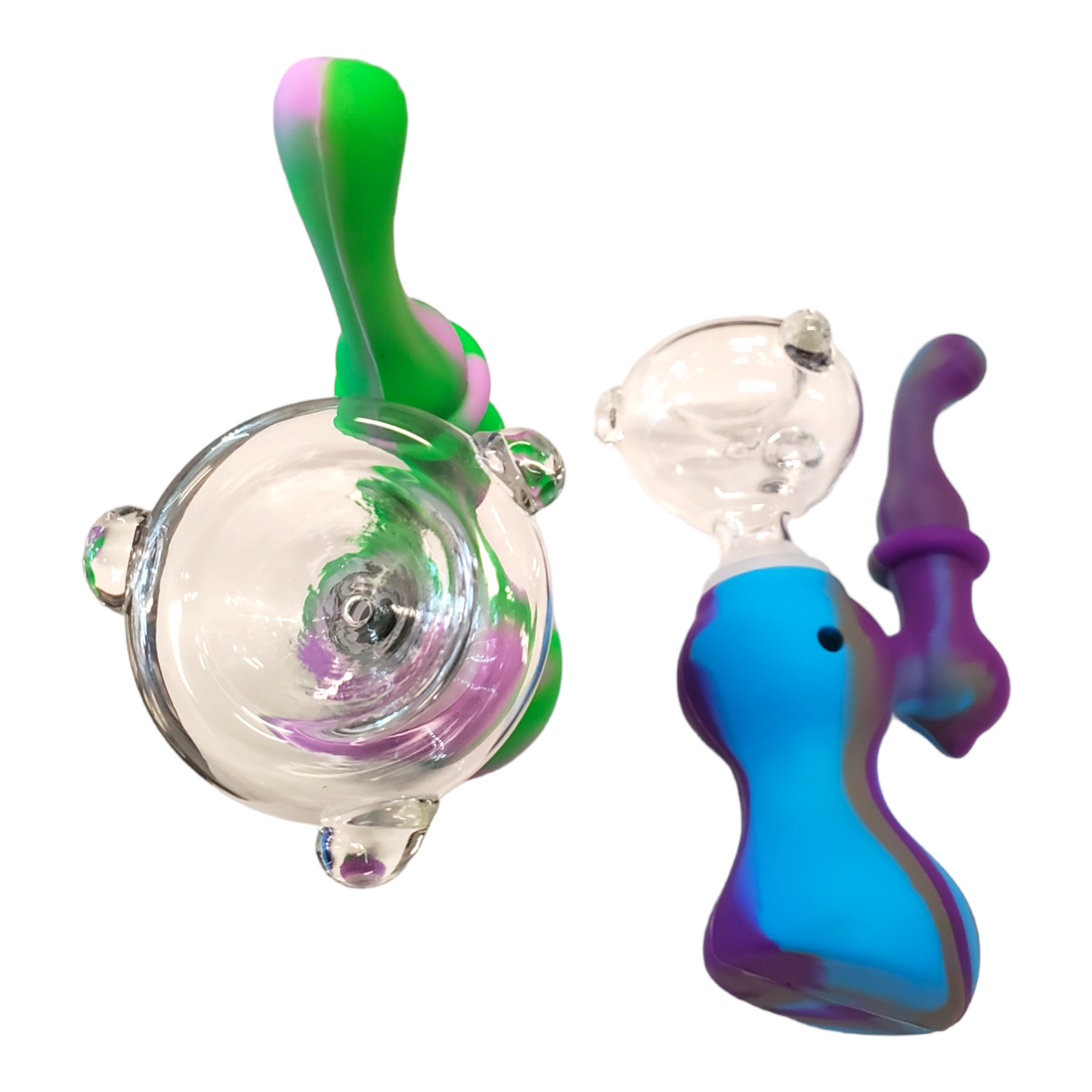 4.75" Silicone Bubbler Water Pipe - with 14M Bowl