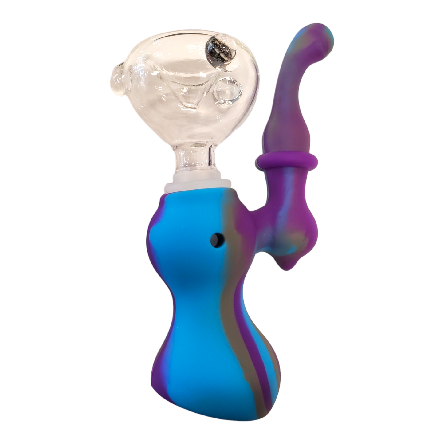 4.75" Silicone Bubbler Water Pipe - with 14M Bowl