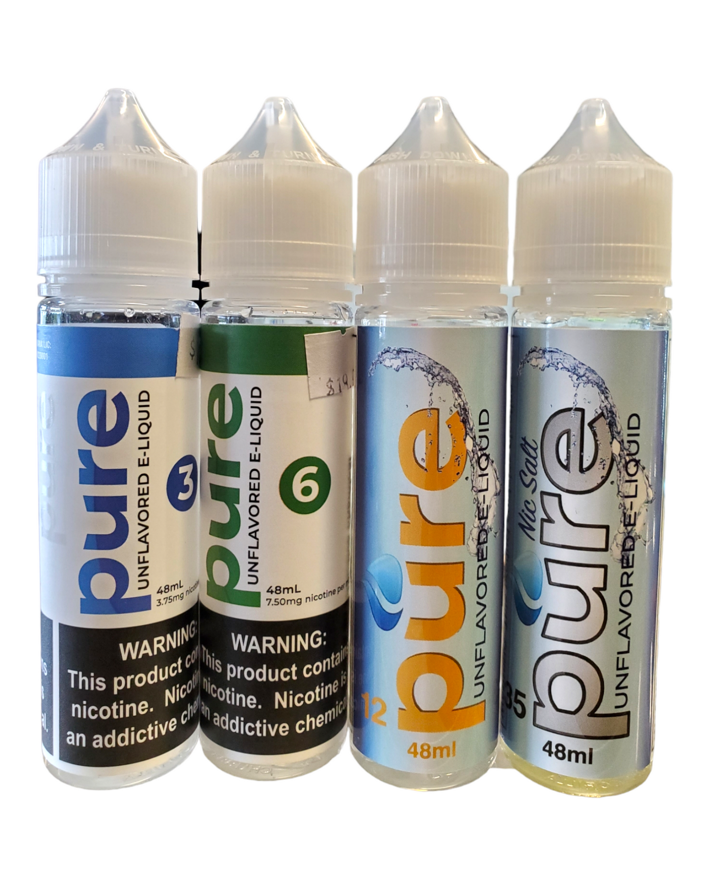 Pure Unflavored Clear E-Liquid 48ML Bottle