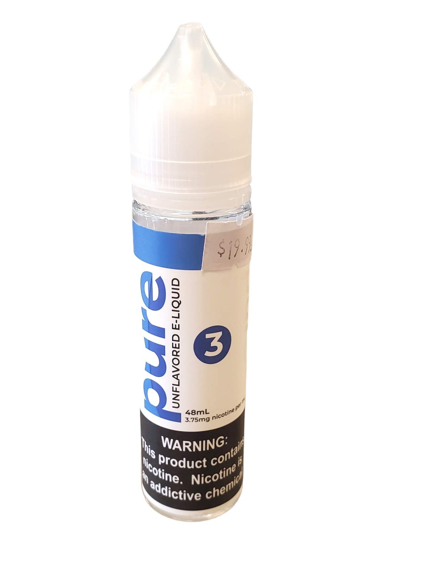 Pure Unflavored Clear E-Liquid 48ML Bottle