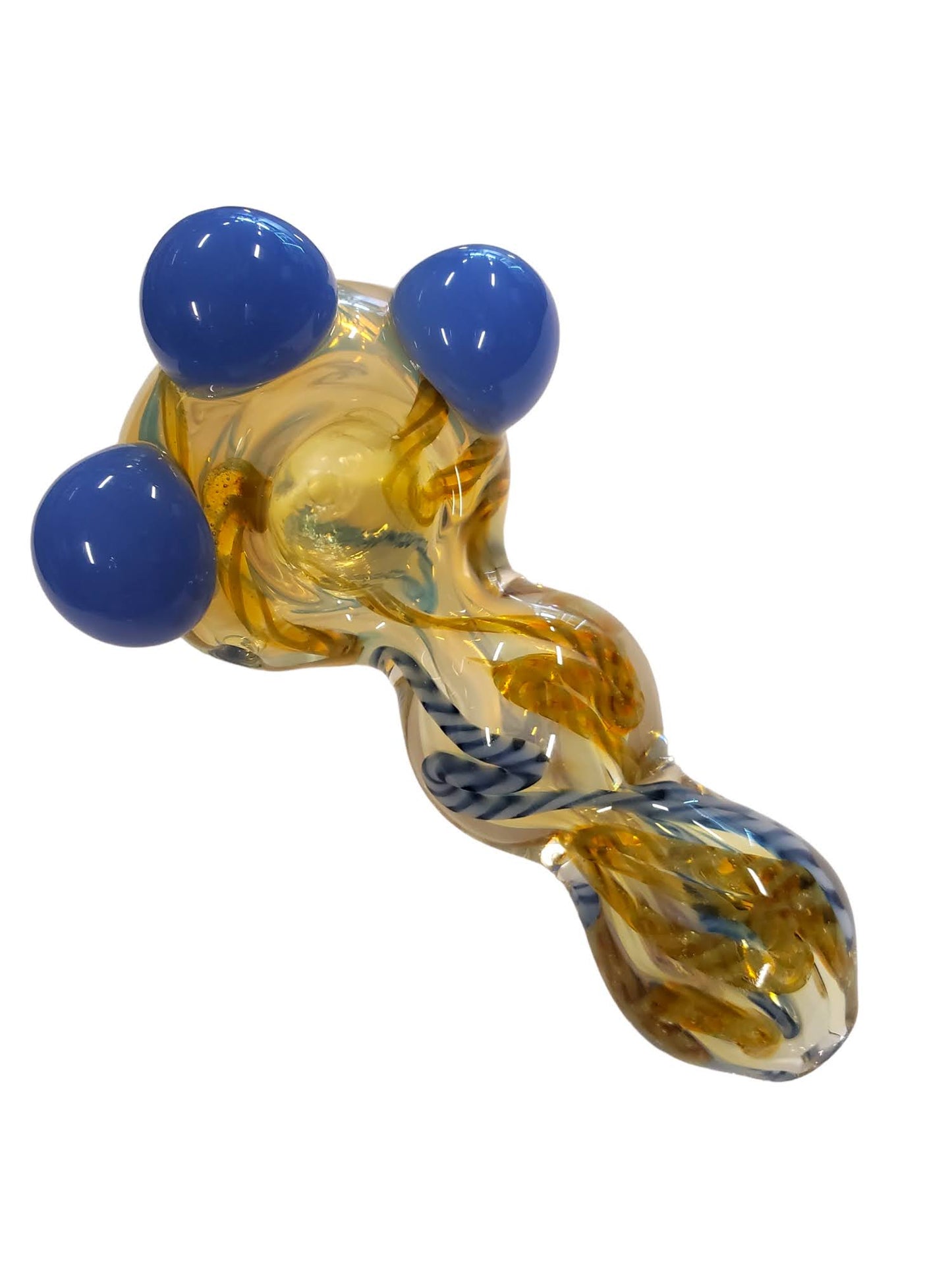 5" Triple Marble Bubble Work Spoon Hand Pipe