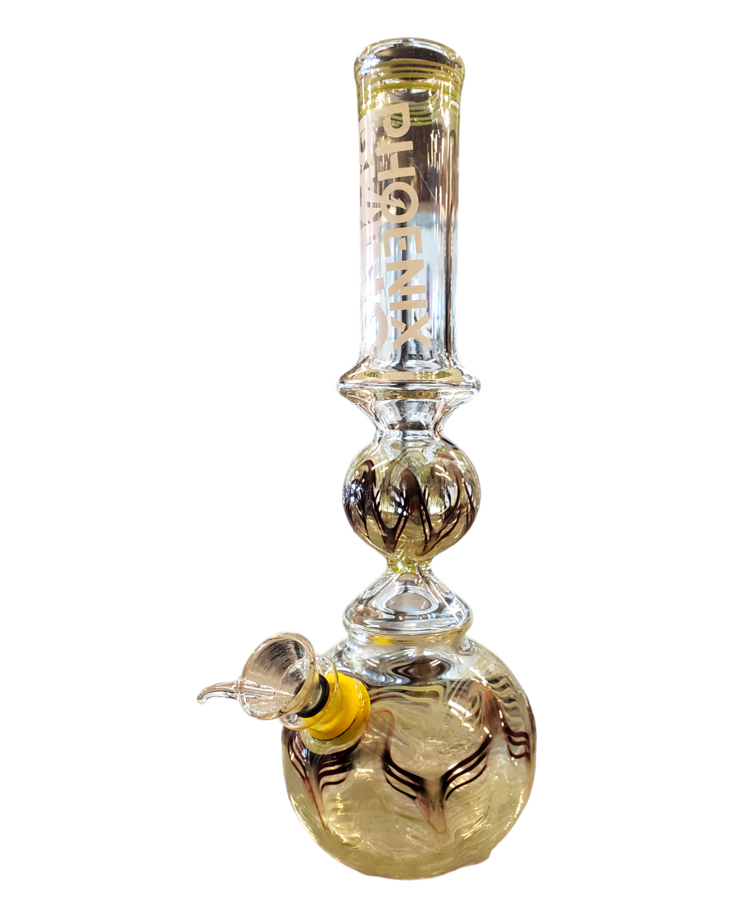 Phoenix Rising Bubble Ball Water Pipe | 10.75" | Colors Vary