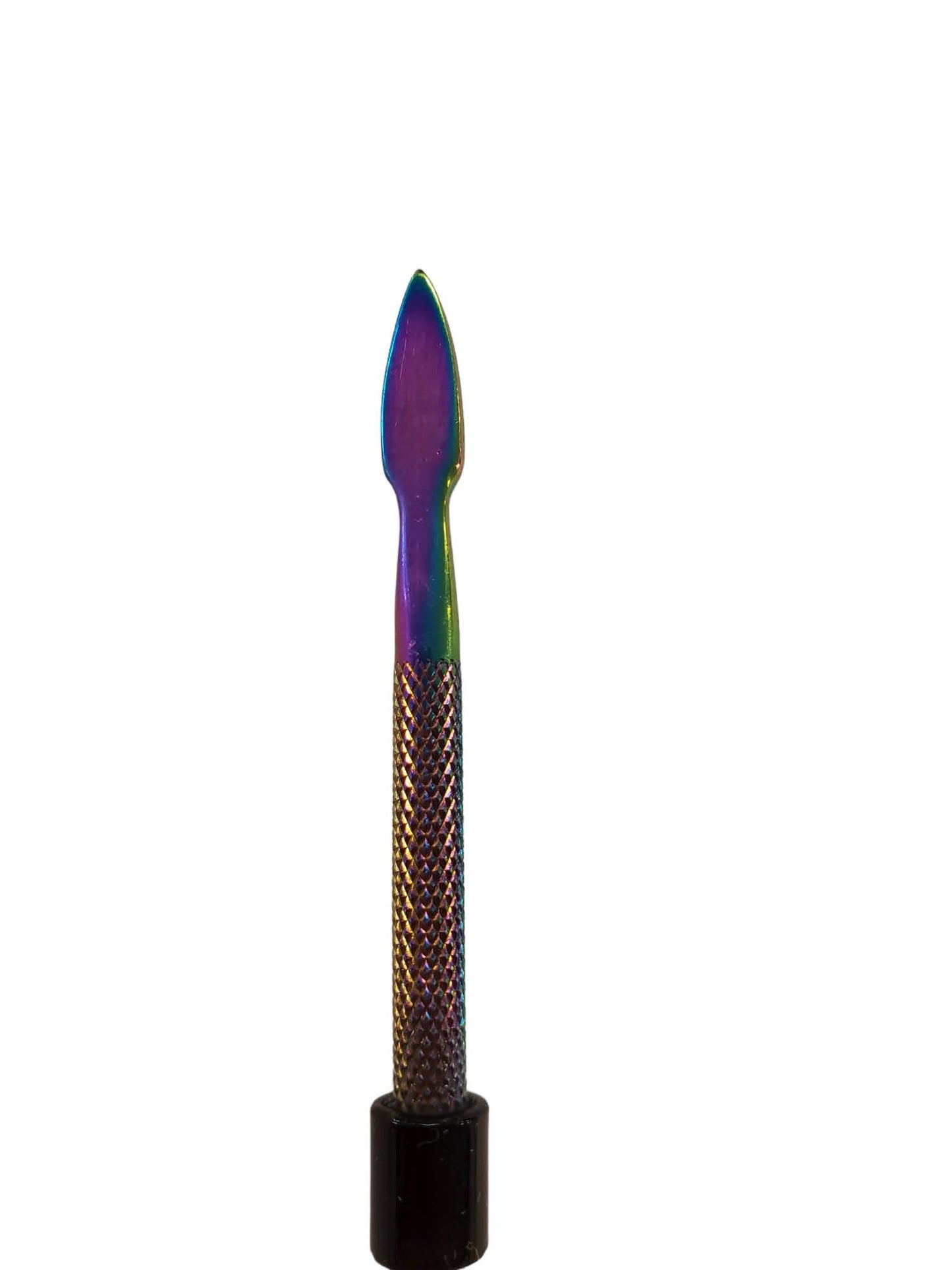 Glow In The Dark Frit Glass Handle Anodized Metal Dabber - Pointer