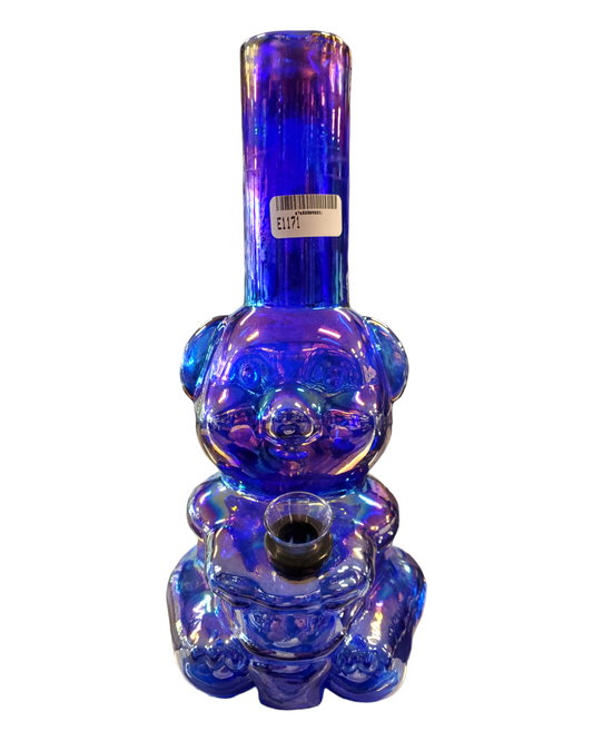 Teddy Bear Soft Glass Water Pipe - Glass On Rubber