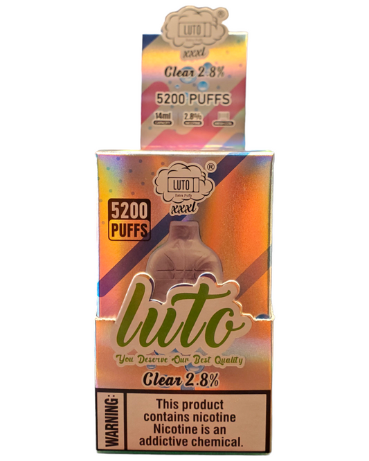 Luto pro xxxl Clear 2.8% 5200 puffs