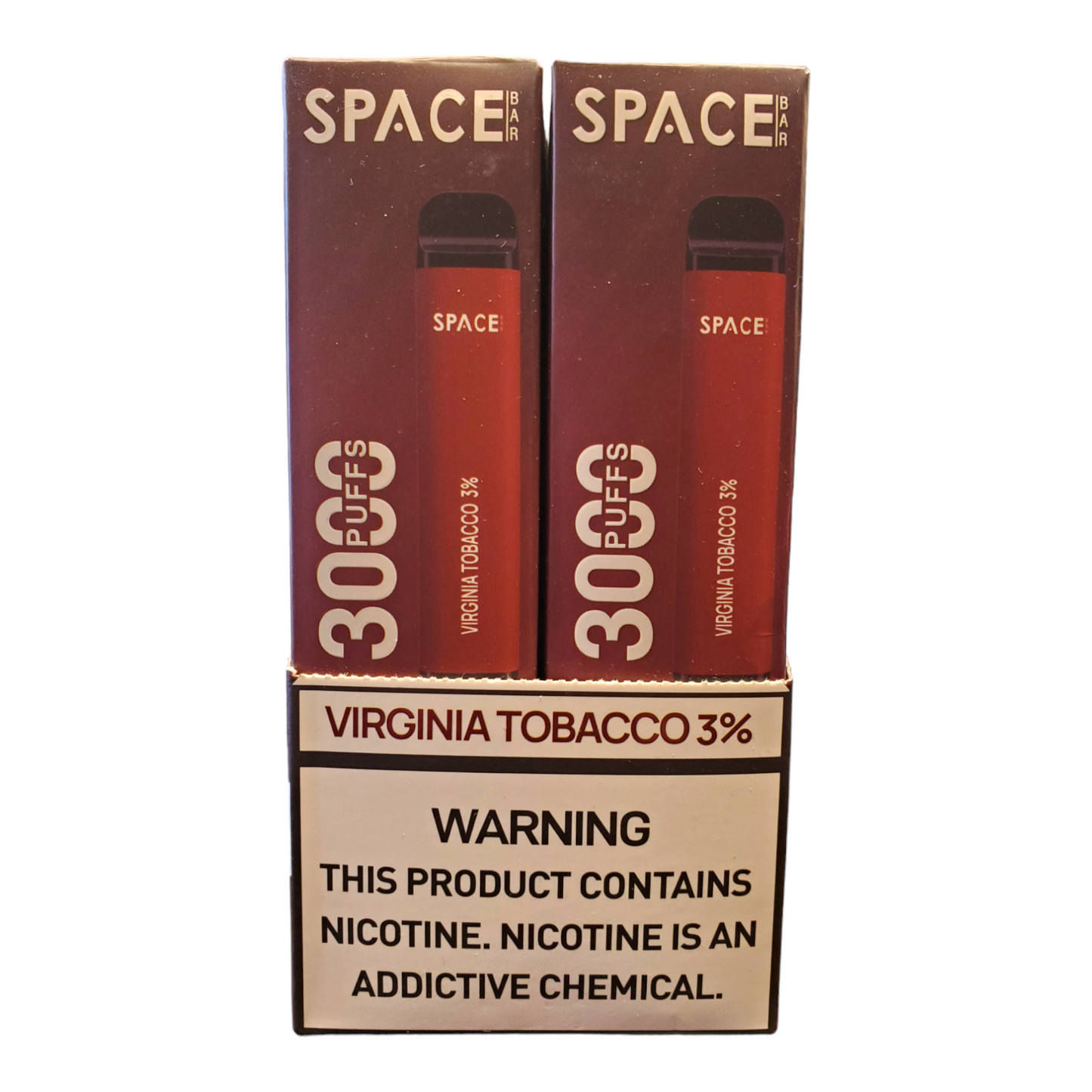 SPACE BAR VIRGINIA TOBACCO 3% 3000 PUFFS