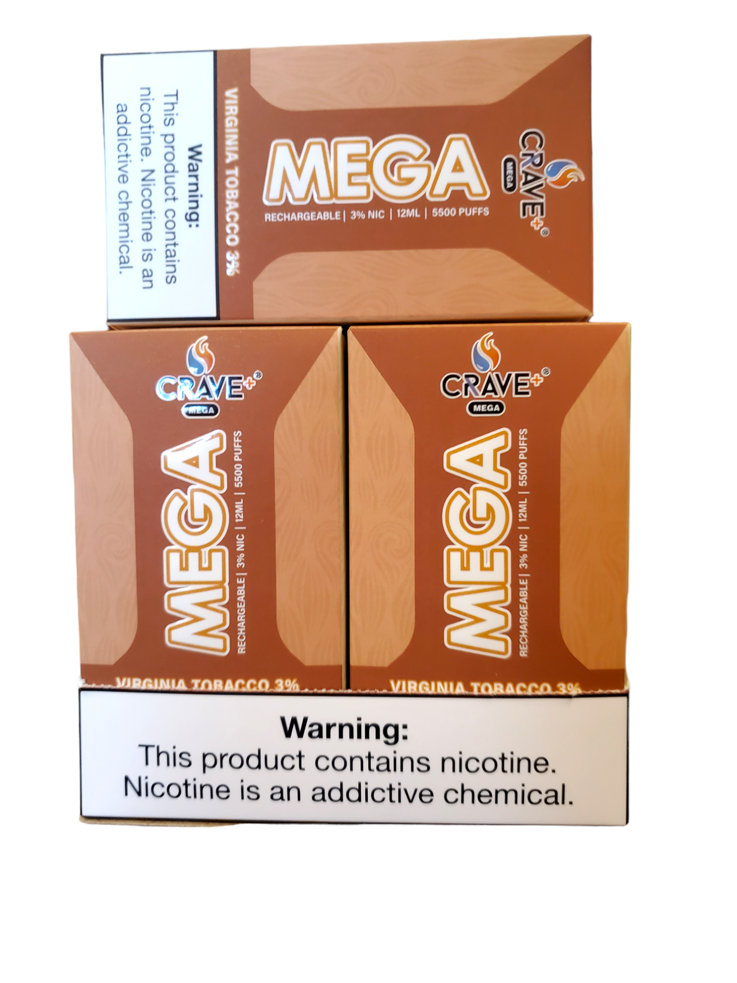 Crave Mega Virginia tobacco 3% 5500 Puffs