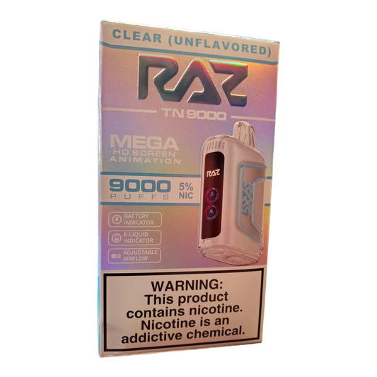 RAZ Mega Clear 5% 9000 Puffs