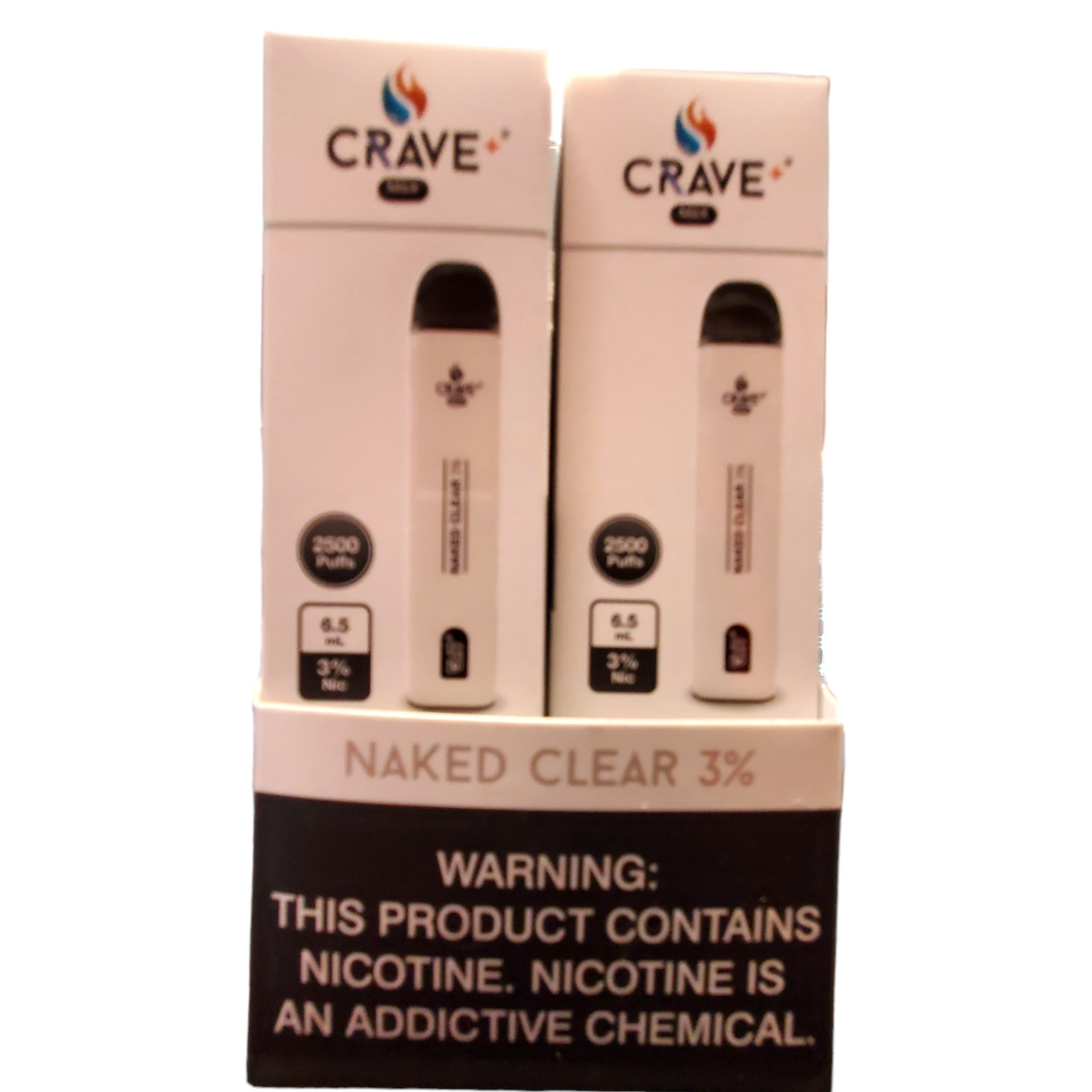 Crave Naked Clear 3% 2500 Puffs