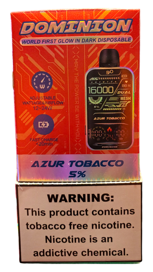 EVO Dominion AZUR Tobacco 5% 16000 PUFFS