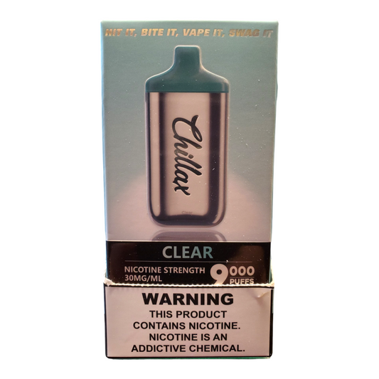 Chillax clear 3 % 9000 Puffs