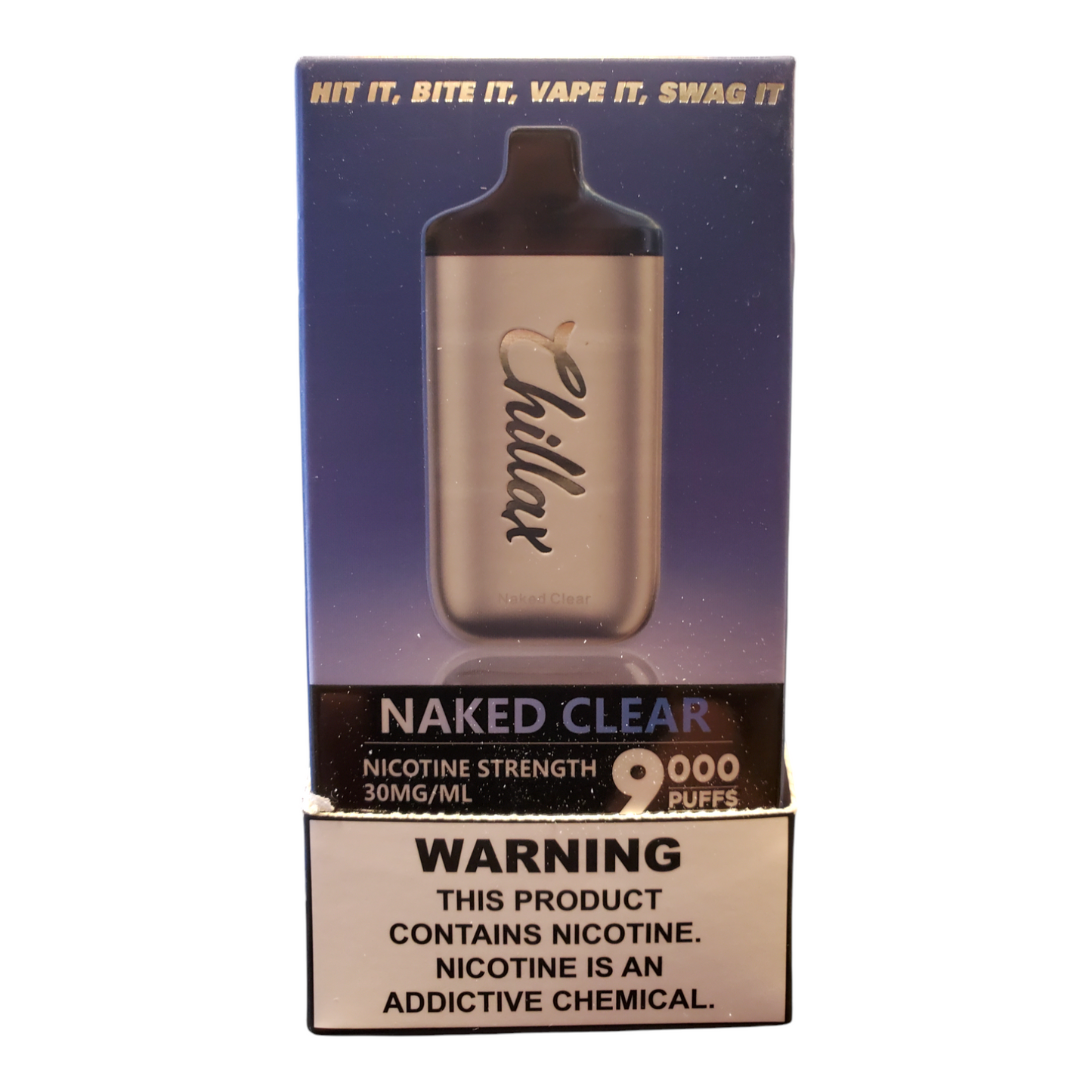 Chillax Naked Clear 3% 9000 Puffs