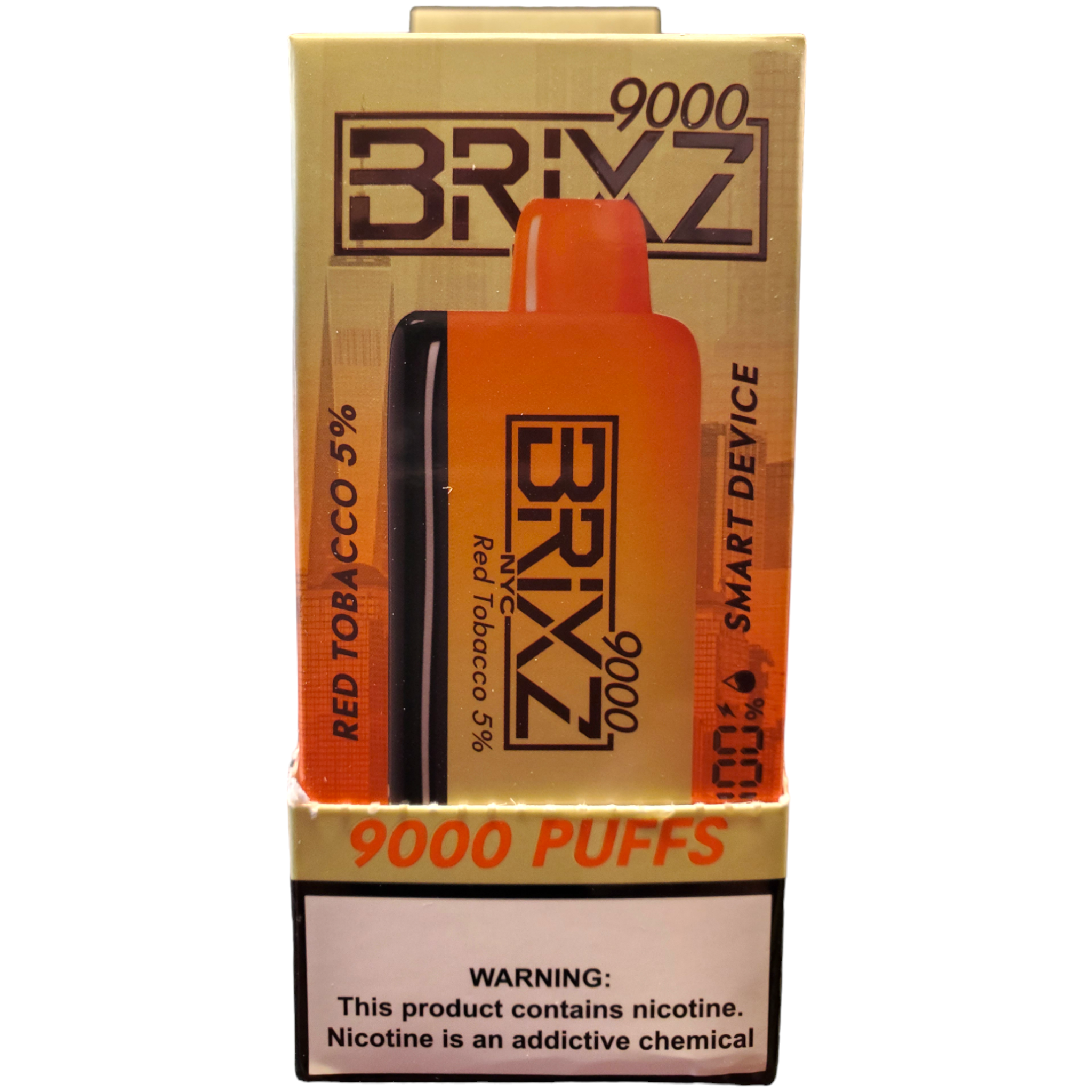 brixz disposable vape Brixz RED Tobacco 5% 9000 Puffs – Good Time s Shop
