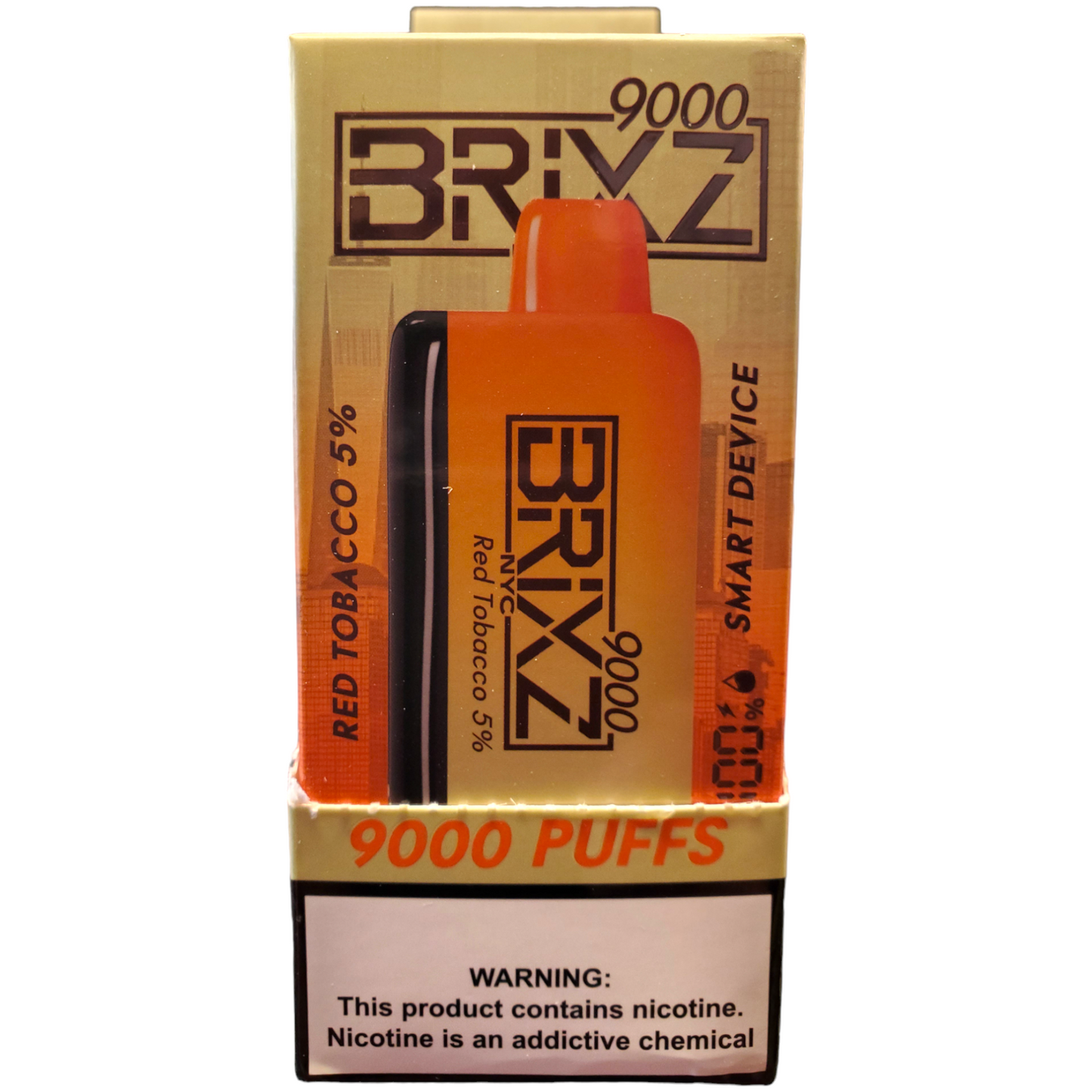 Brixz RED Tobacco 5% 9000 Puffs