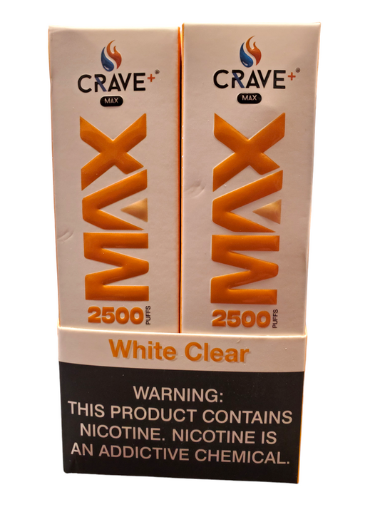 Crave Max White Clear 5% 2500 Puffs