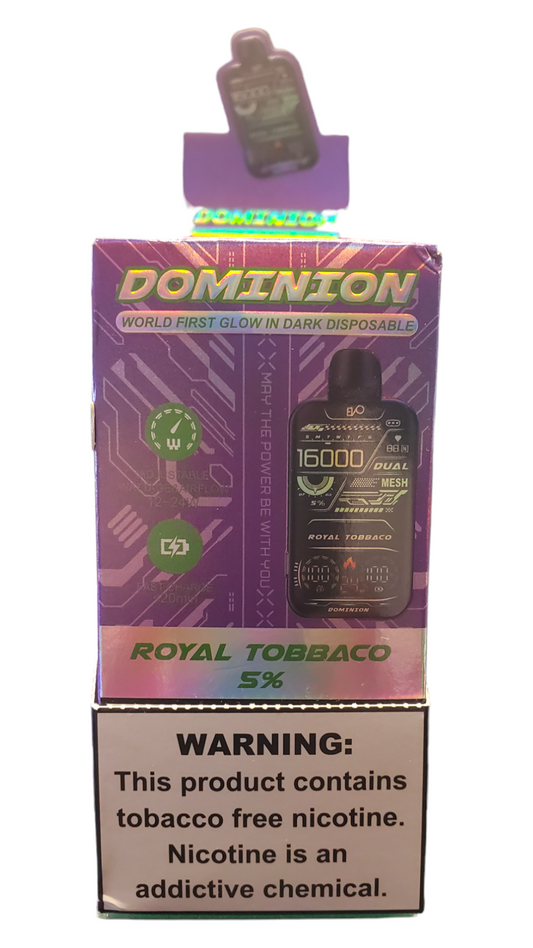 EVO Dominion ROYAL Tobacco 5% 16000 PUFFS