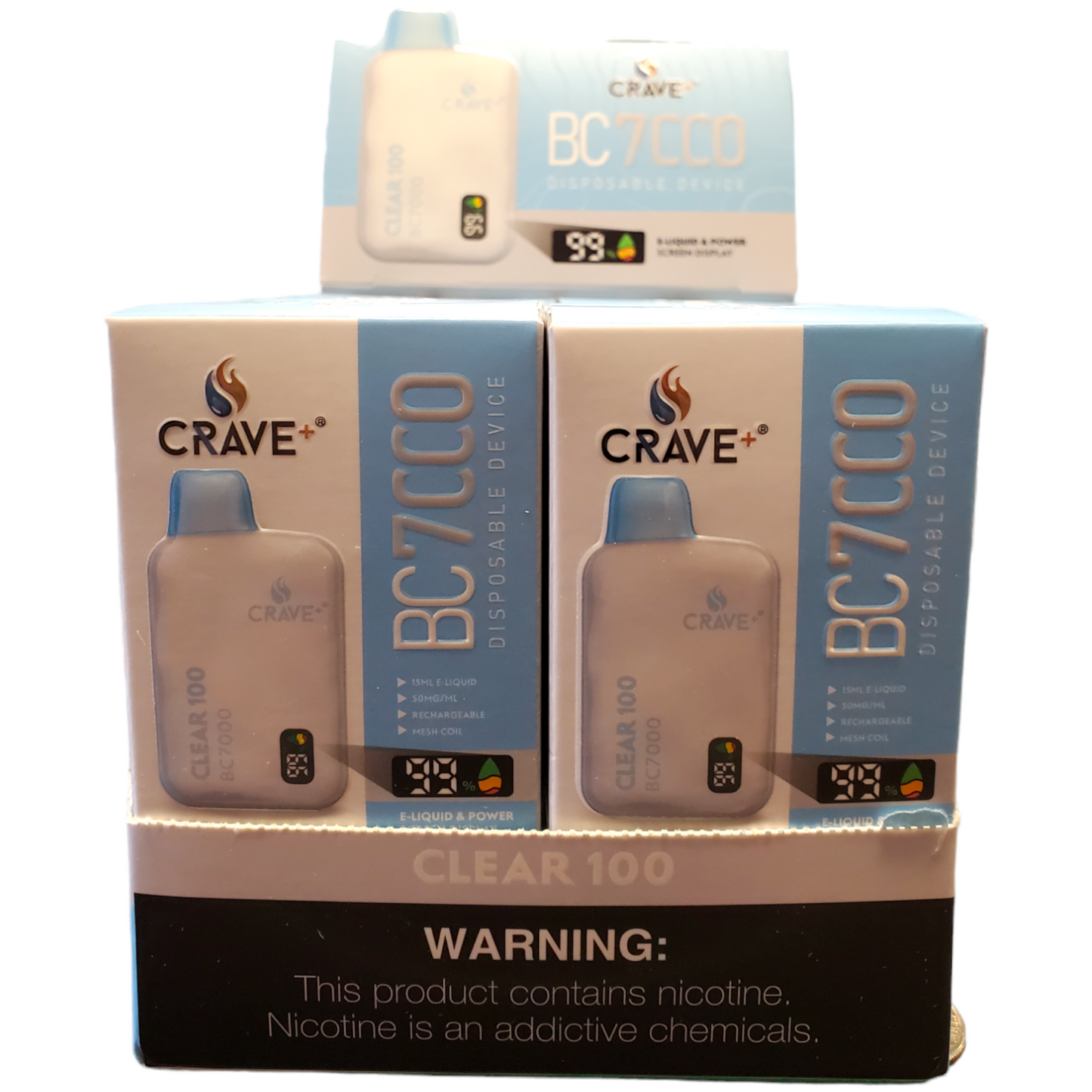 CRAVE BC 7000 PUFFS 5% Clear 100