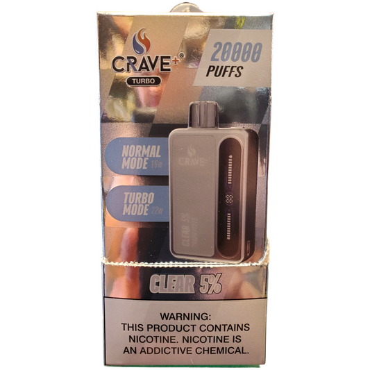 CRAVE TURBO CLEAR 5% 20000 Puffs