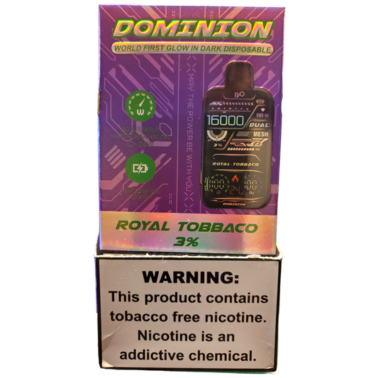 EVO Dominion Royal Tobacco 3% 16000 PUFFS