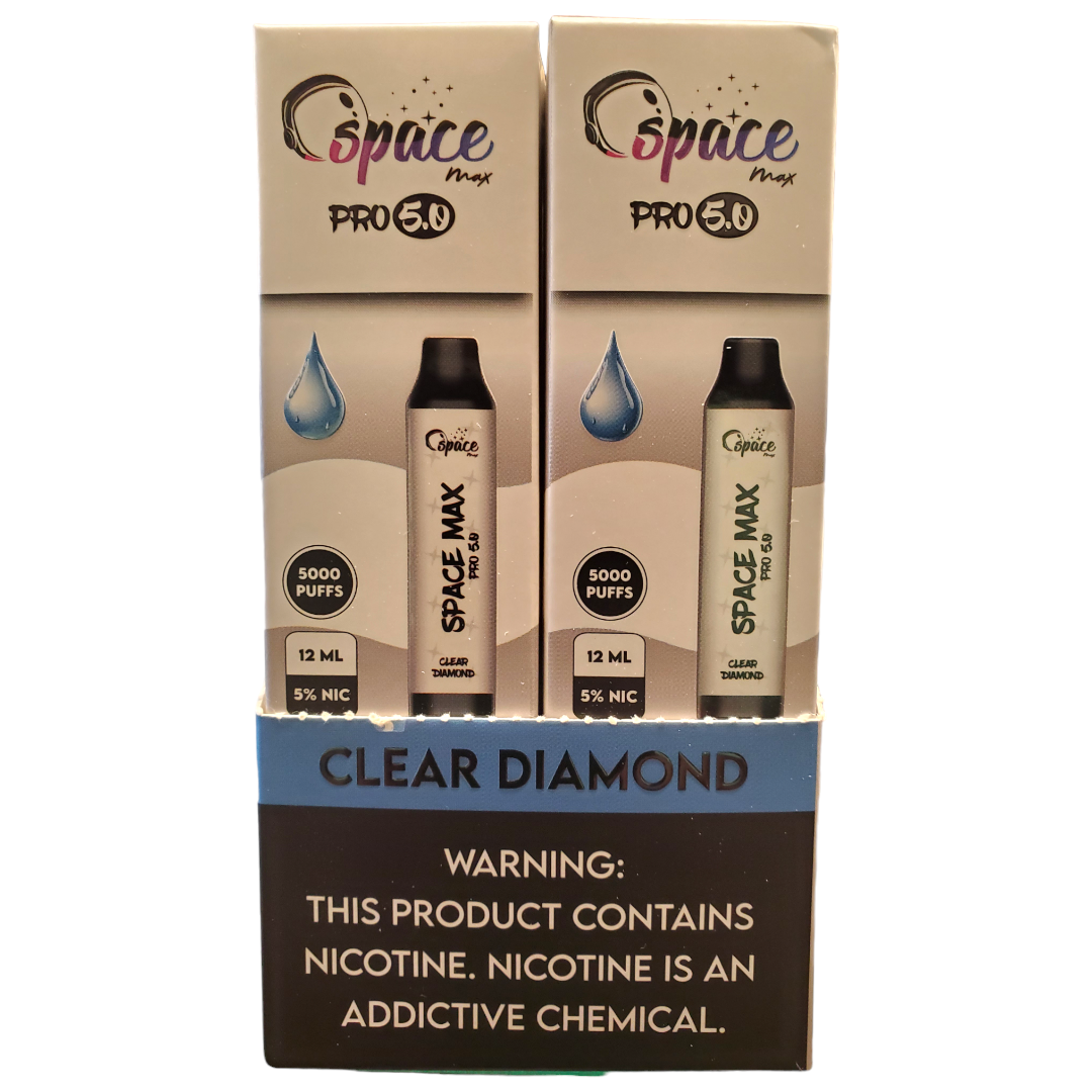 SPACE MAX PRO clear Diamond 5% 5000Puffs