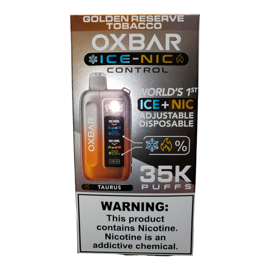 POD JUICE OXBAR  GOLDEN RESERVE TOBACCO 35K