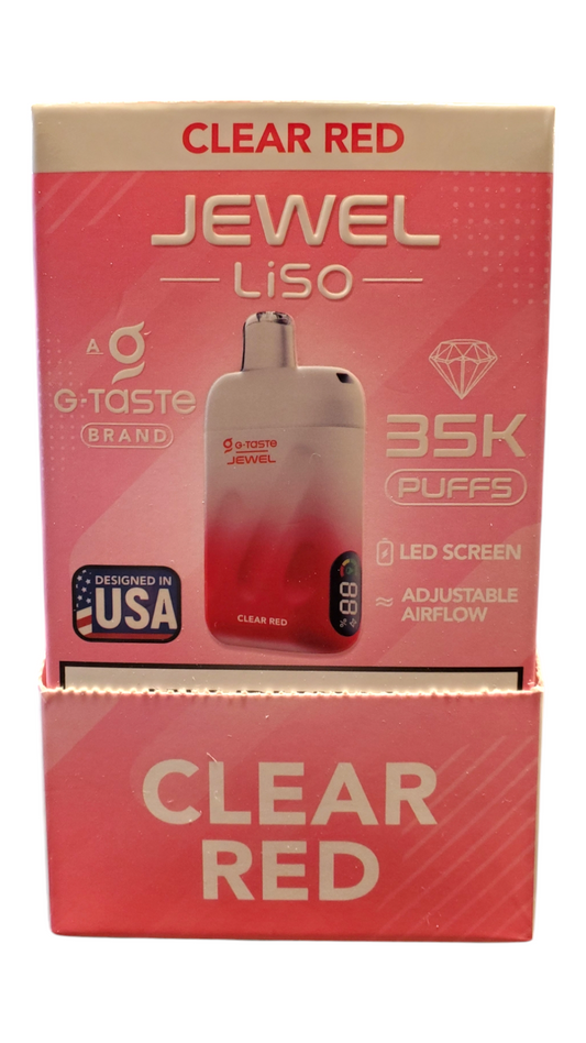 MA-GTASTE JEWEL LISO 35K CLEAR RED