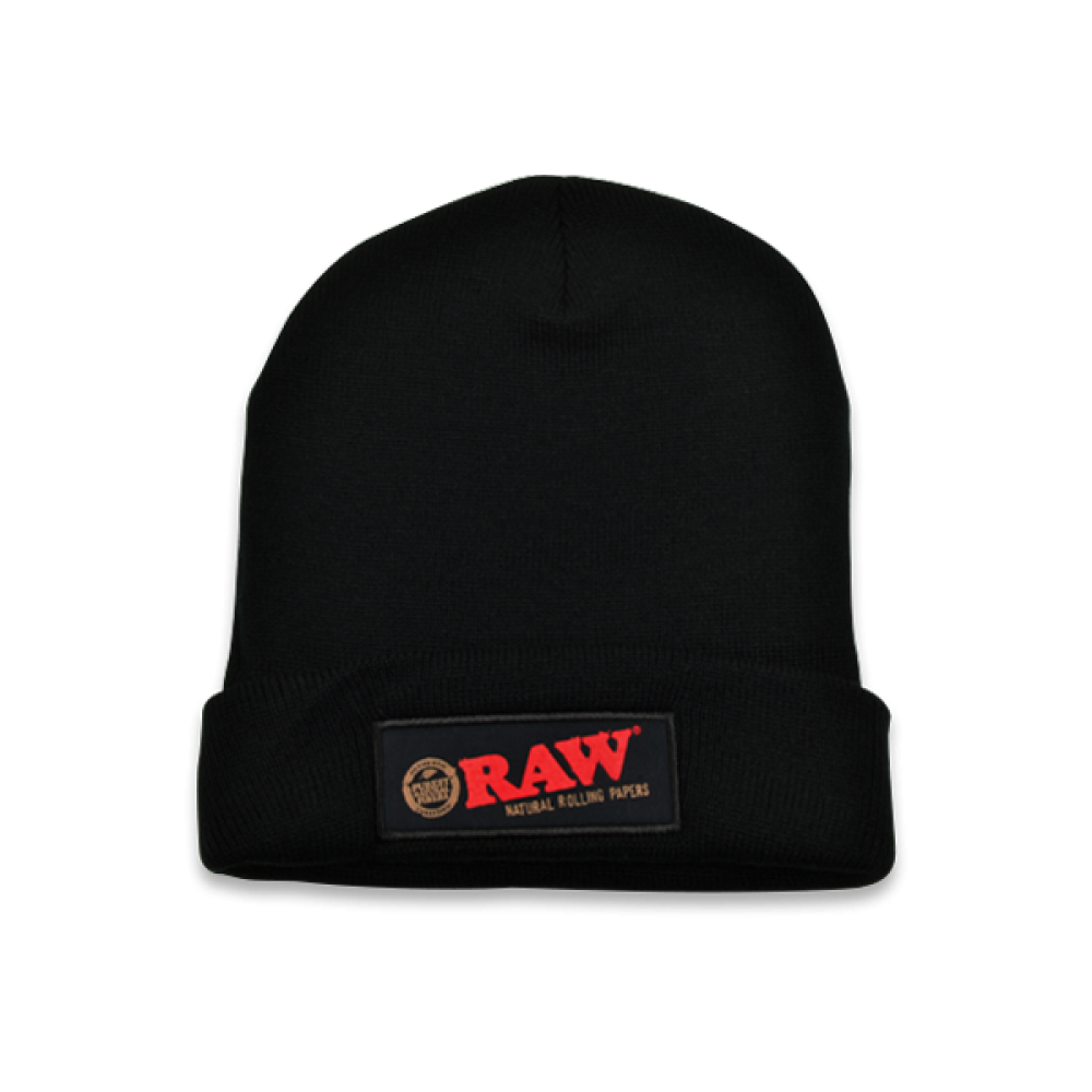 RAW - Black Beanie Hat