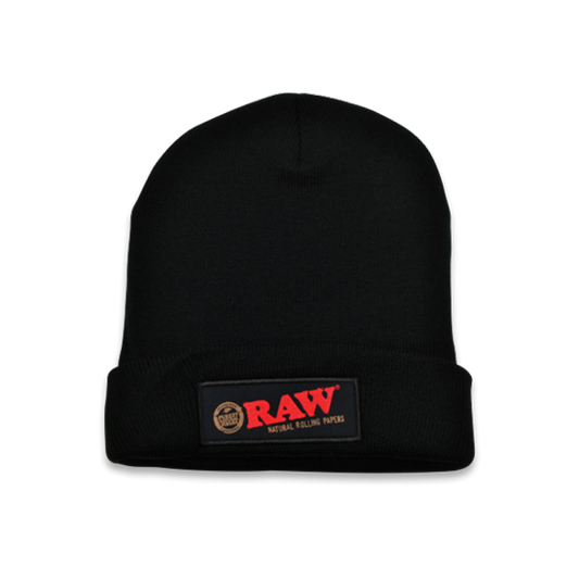 RAW - Black Beanie Hat