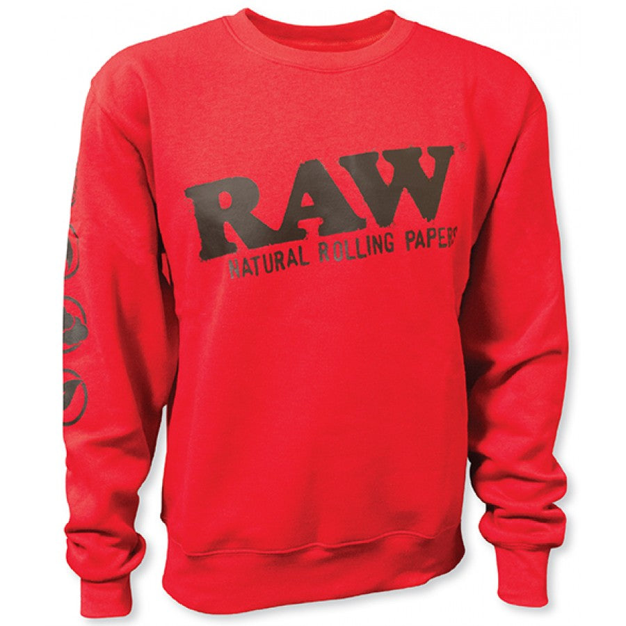 Raw - Rolling Papers X RawCrewneck Sweatshirt With Zipper Pocket