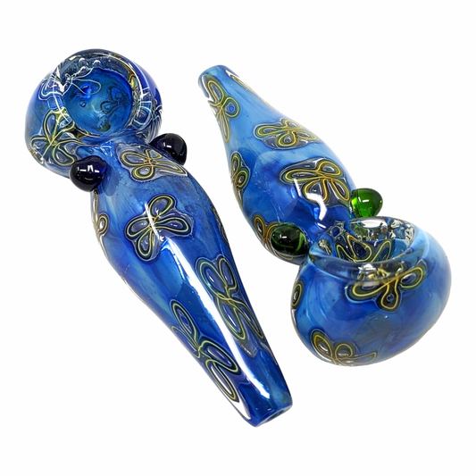 4" Water Trap Sea Flower with Marble Hand Pipe