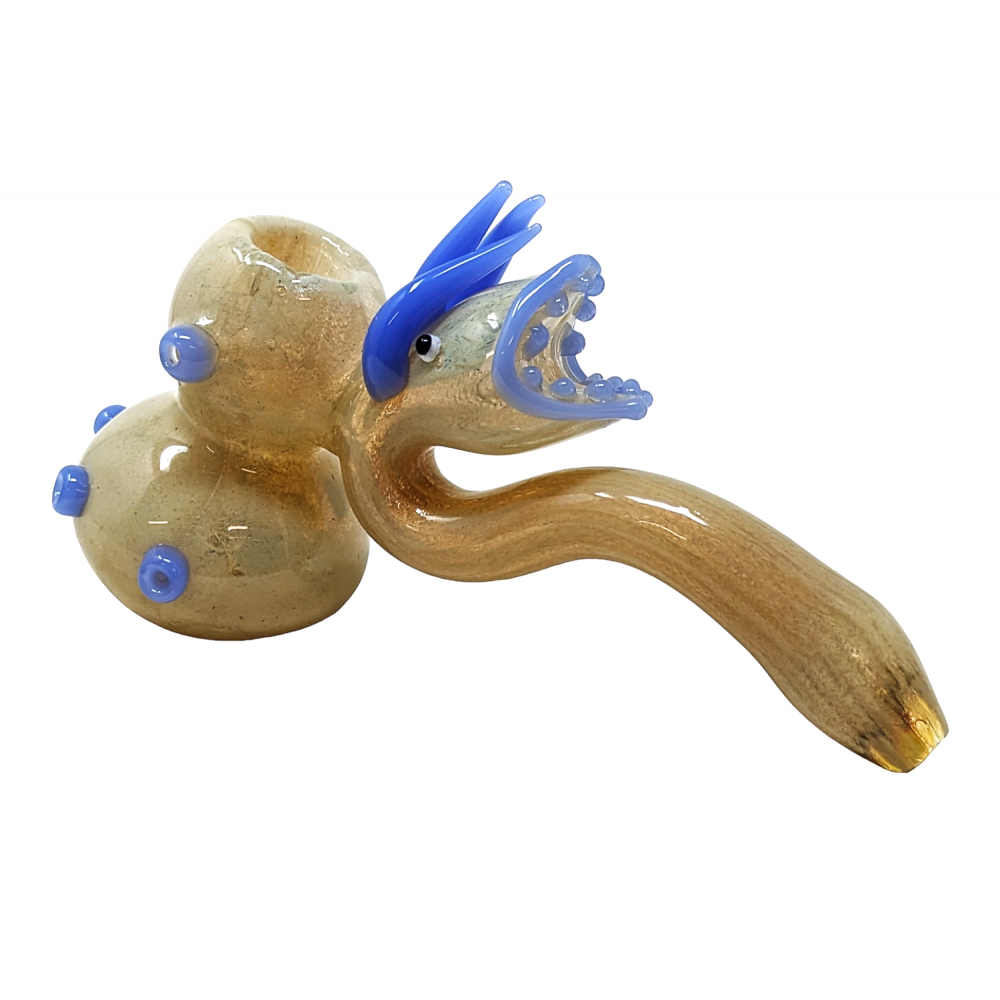 8" Spikey Snake Hammer Bubbler Hand Pipe