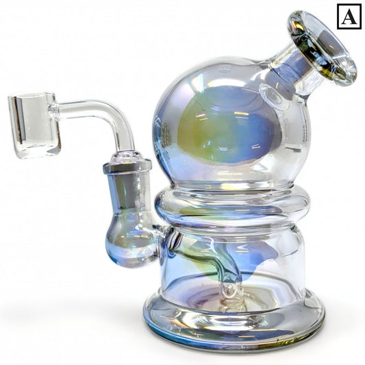 5" Toon-Chic Whimsical Anime Electroplated Water Pipe W/Quartz Banger