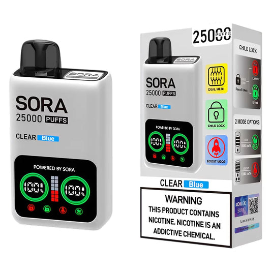 SORA CLEAR BLUE 5% 25000 PUFFS