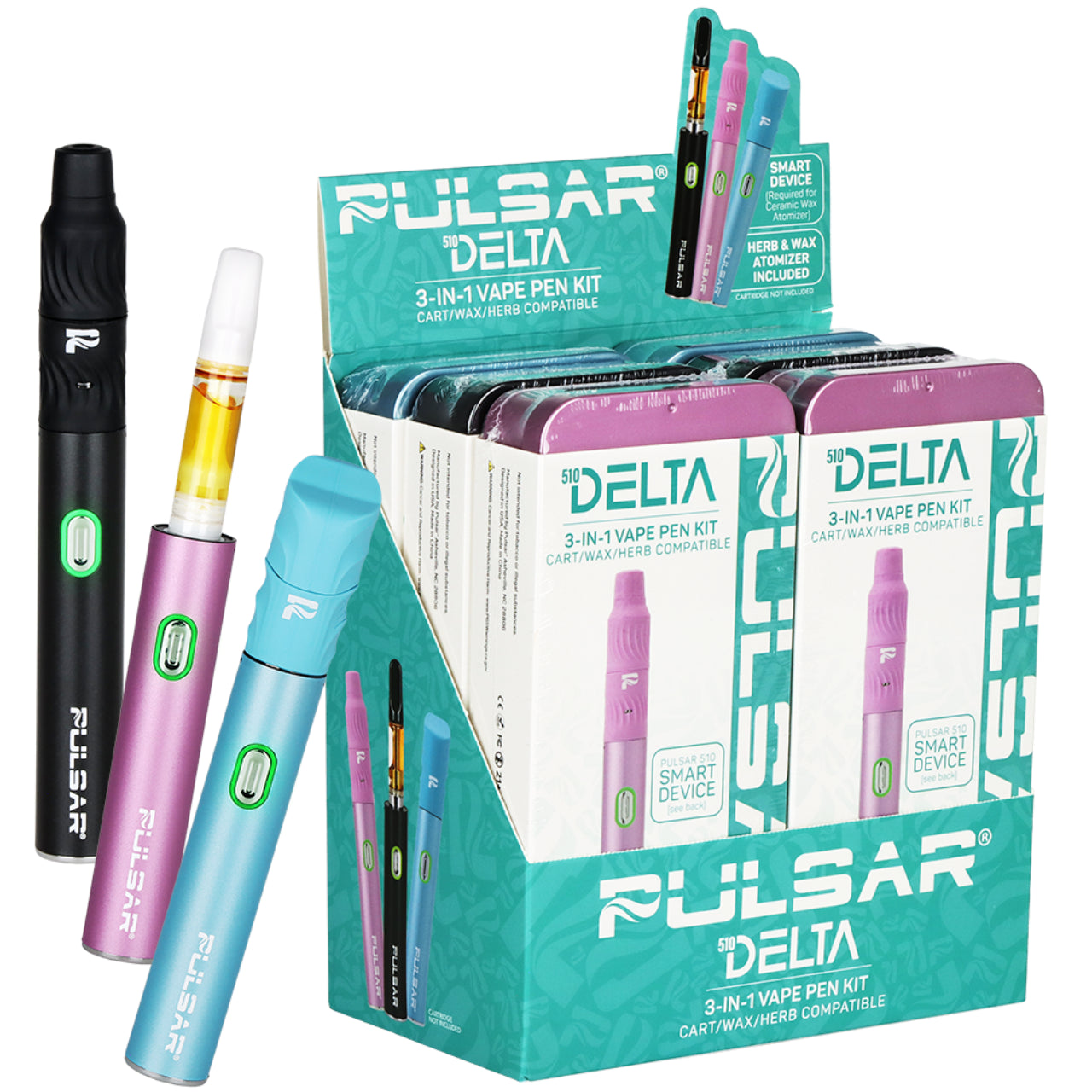 Pulsar 510 Delta 3-in-1 Smart Battery Vape Pen Kit | 800mAh