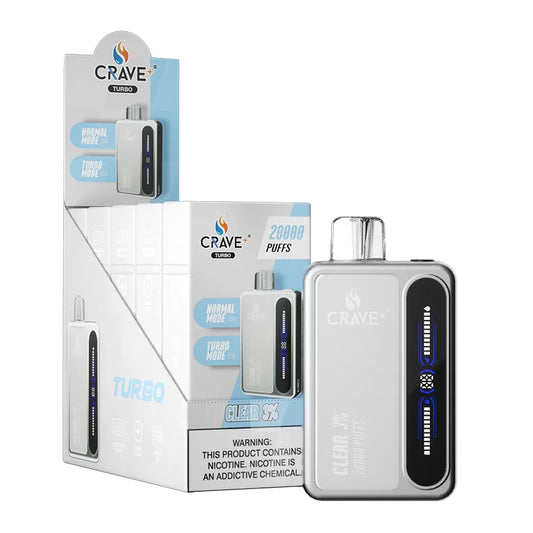 CRAVE TURBO CLEAR 3% 20000 Puffs