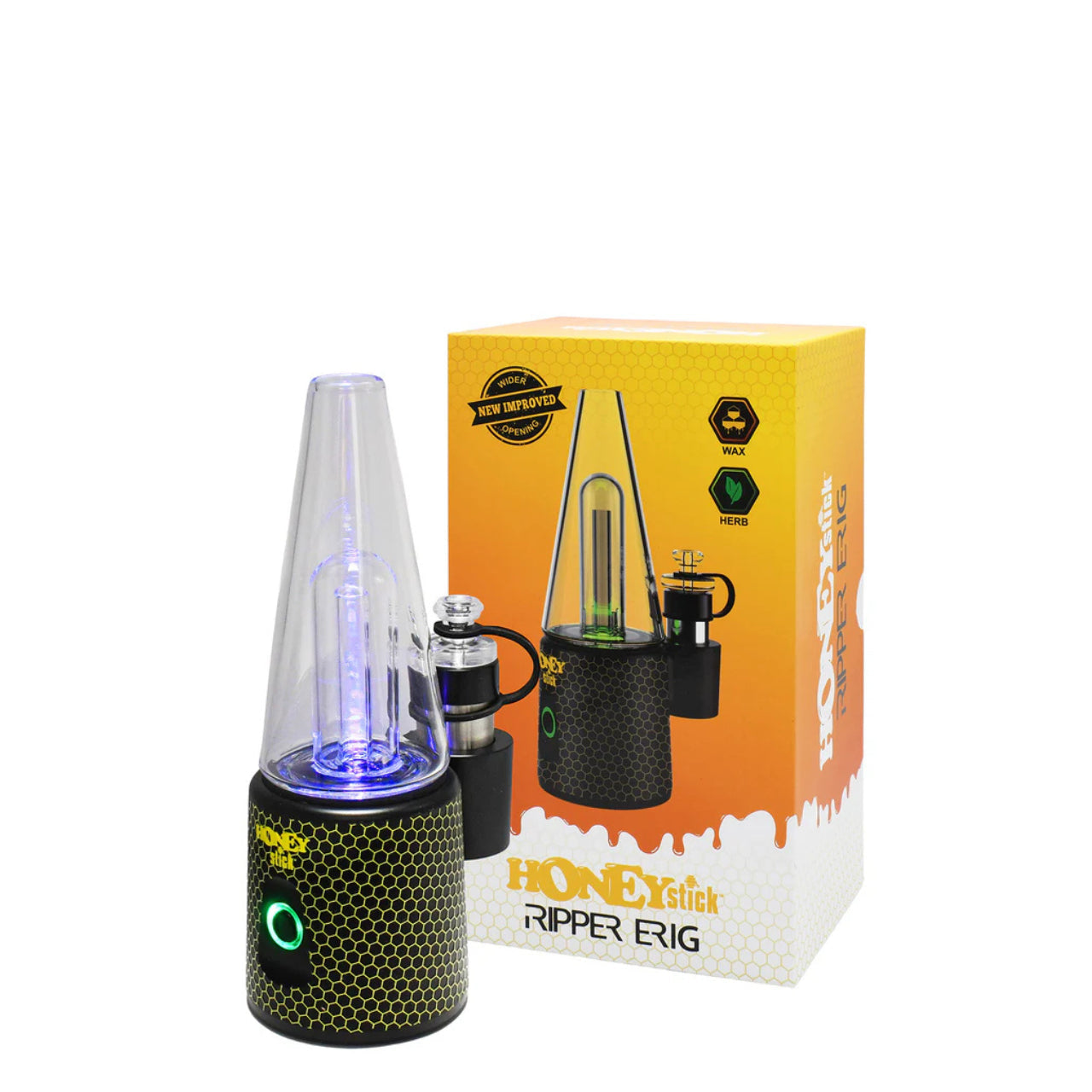 Ripper - E-Rig by Honeystick 2 AND 1 Dry Herb And Wax