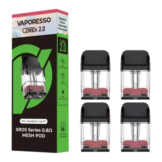 VAPORESSO COREX 2.0 XROS SERIES 0.8OHM 3ML MESH POD