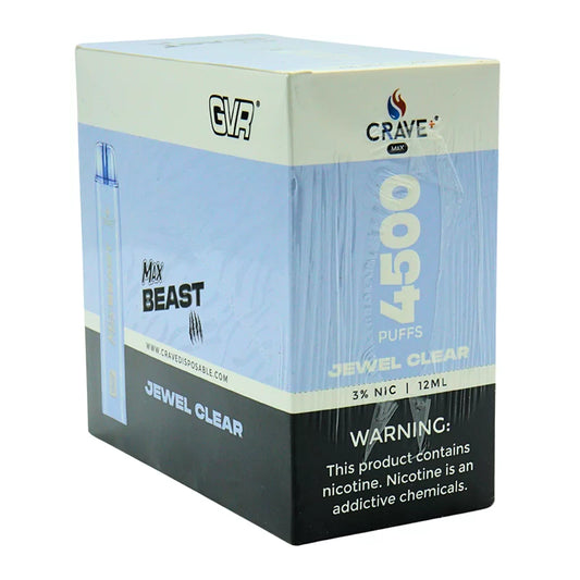 CRAVE MAX BEAST  4500 PUFFS JEWEL CLEAR 3%