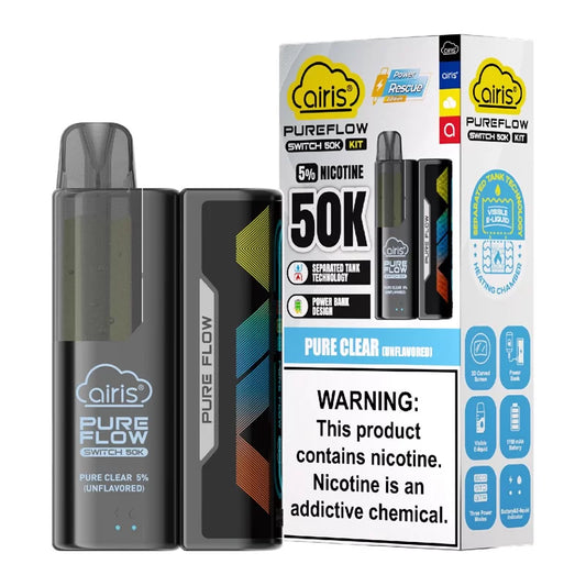 AIRIS PUREFLOW SWITCH KIT 5% PURE CLEAR UNFLAVORED 50K